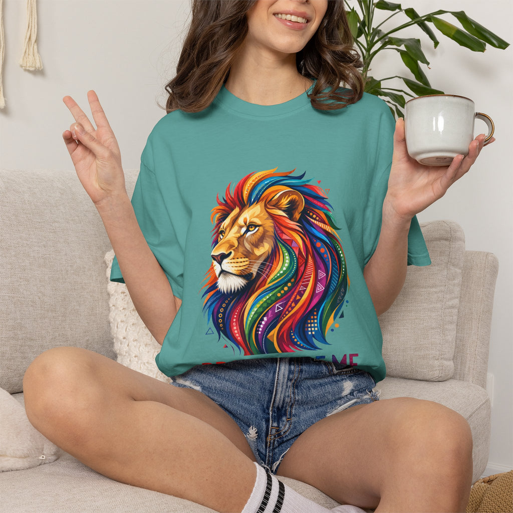 Proud to Be Me Lion T-Shirt — Rainbow Mane Pride Tee