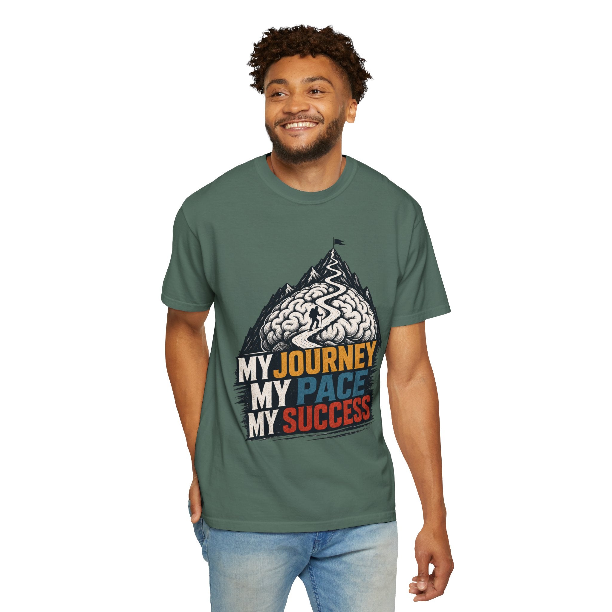 My Journey My Pace My Success T-Shirt — Motivational Mountain Graphic Tee