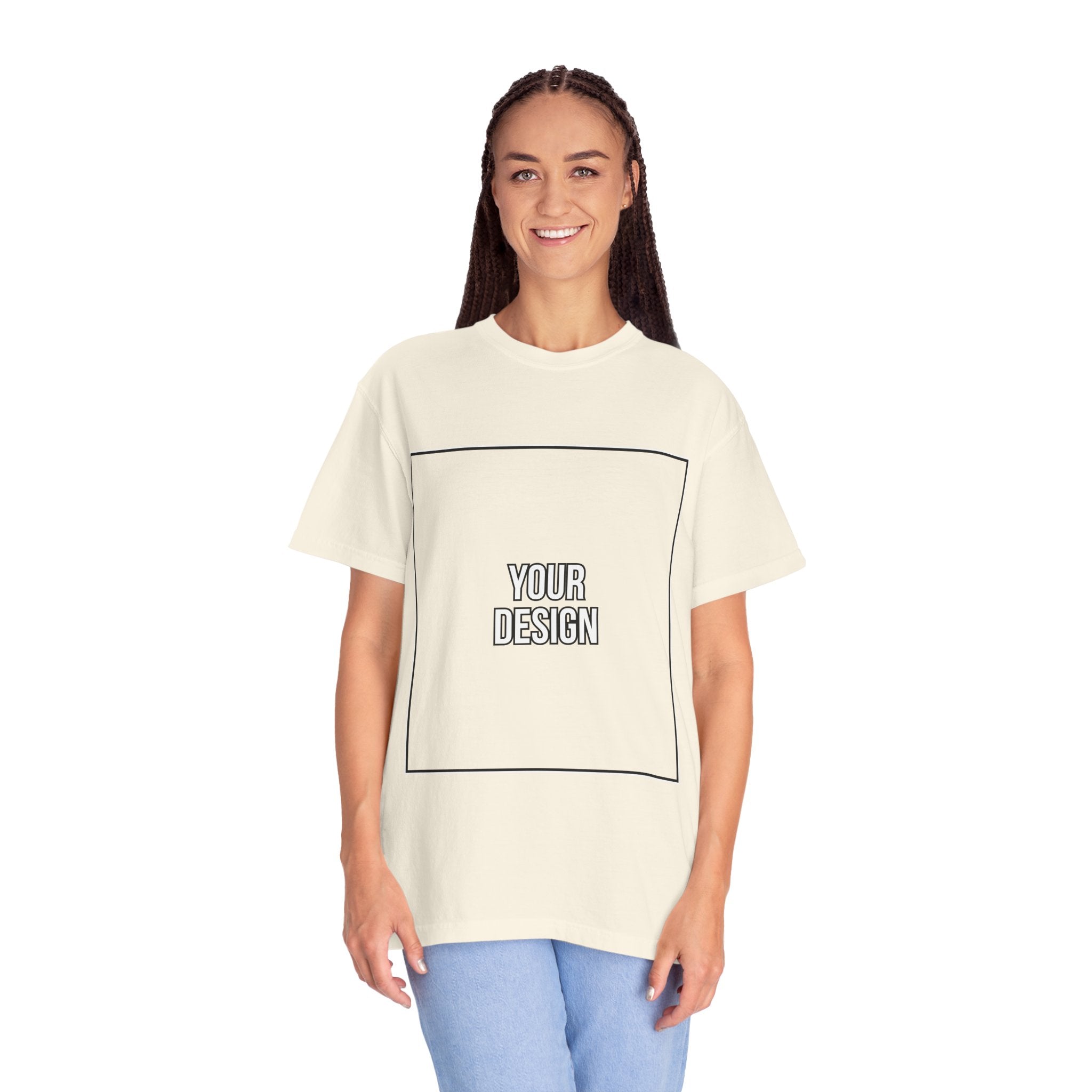 Classic Crewneck T‑Shirt — Custom Front Print Template