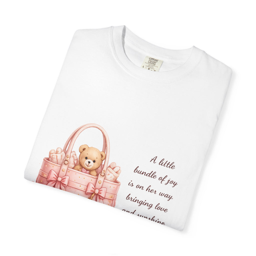 Congratulations Baby Tote Tee — New Baby Gift T‑Shirt with Teddy & Sweet Verse