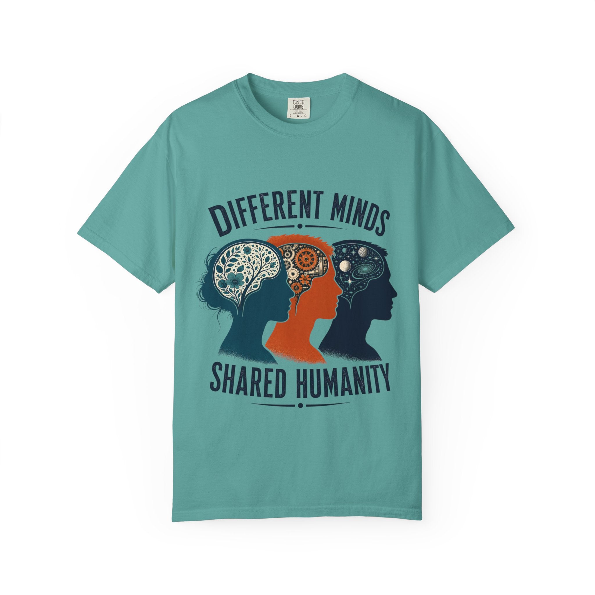 Different Minds Shared Humanity T-Shirt — Unity & Neurodiversity Awareness Tee