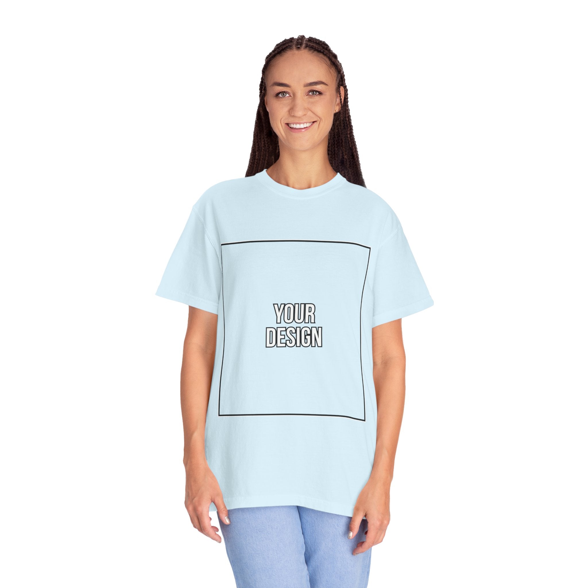 Classic Crewneck T‑Shirt — Custom Front Print Template