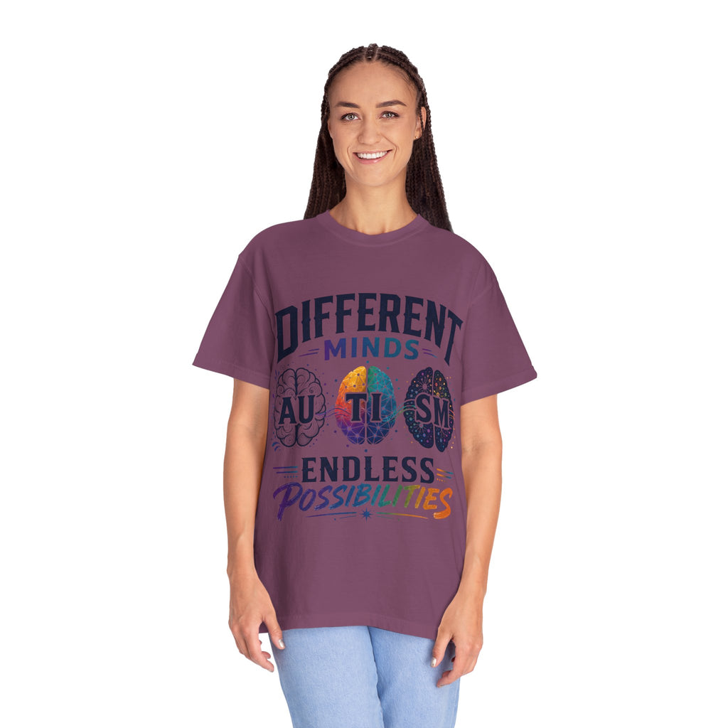 Autism Awareness T-Shirt — "Different Minds, Endless Possibilities"
