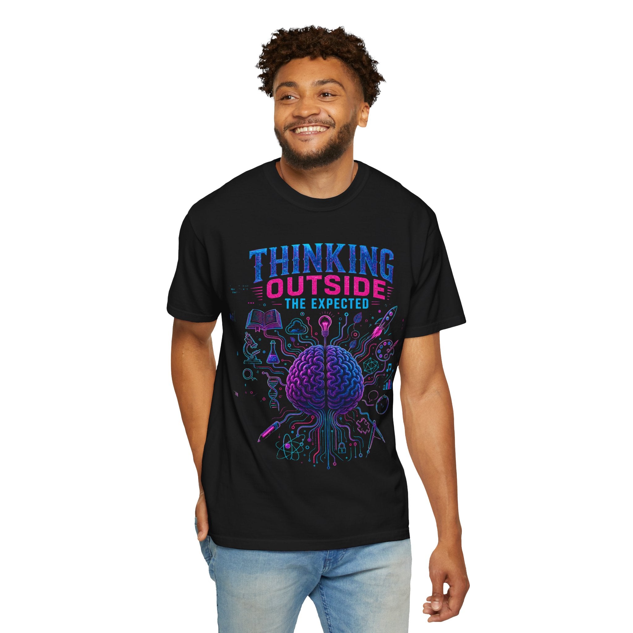 Thinking Outside the Expected T-Shirt — Creative Brain Graphic Tee