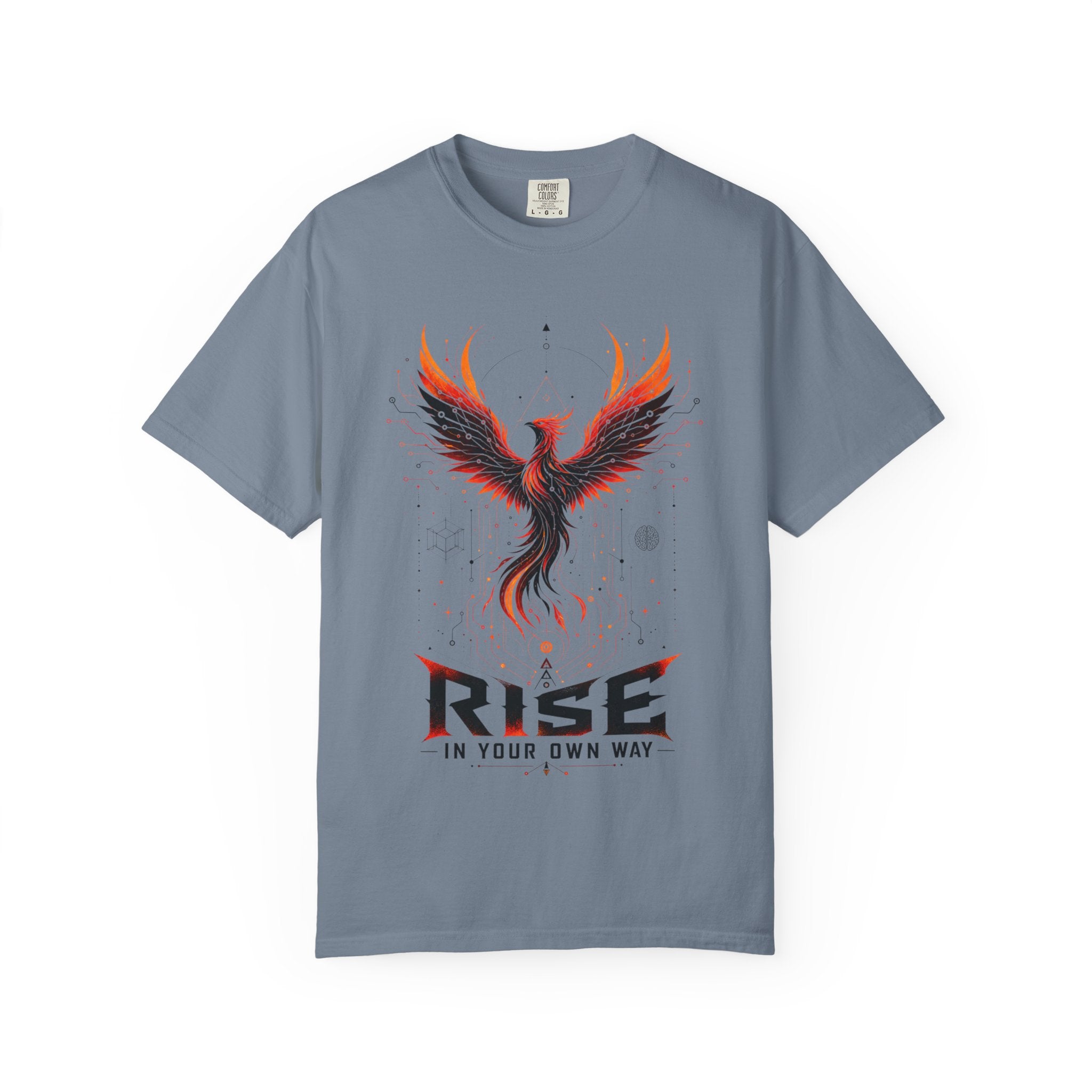 Phoenix Rise T-Shirt — "Rise In Your Own Way" Inspirational Graphic Tee