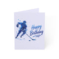 Hockey Player "Happy Birthday" Greeting Card — Sports Birthday Card (1/10/30/50 pcs)