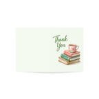 Thank You Card — Floral Tea & Books Illustration (Pack of 1, 10, 30, 50)