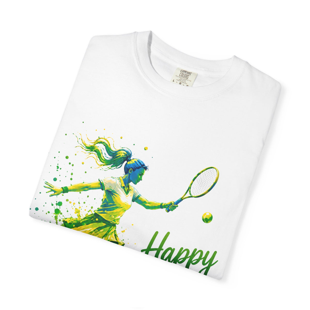 Girls Tennis Happy Birthday Adult T-Shirt