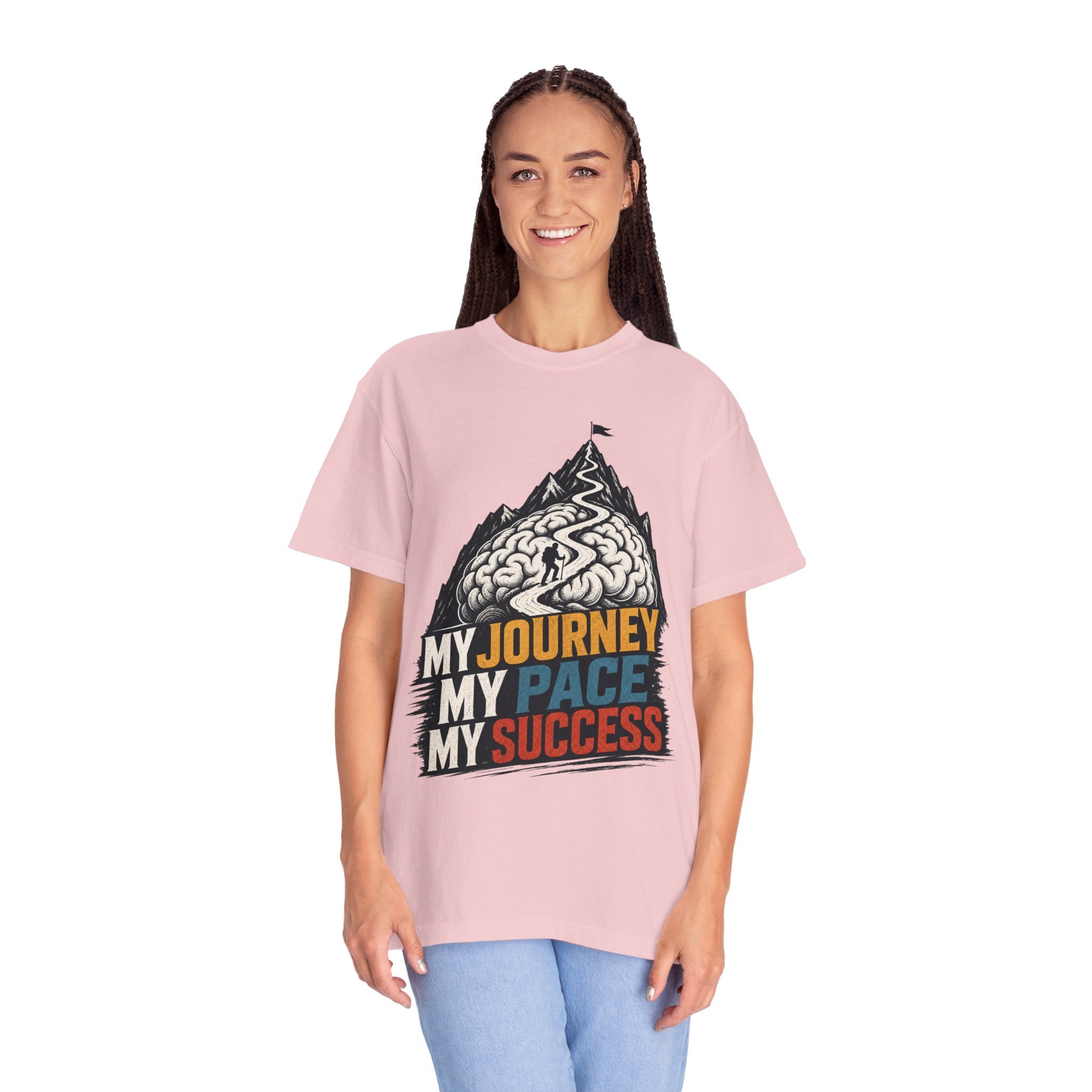 My Journey My Pace My Success T-Shirt — Motivational Mountain Graphic Tee