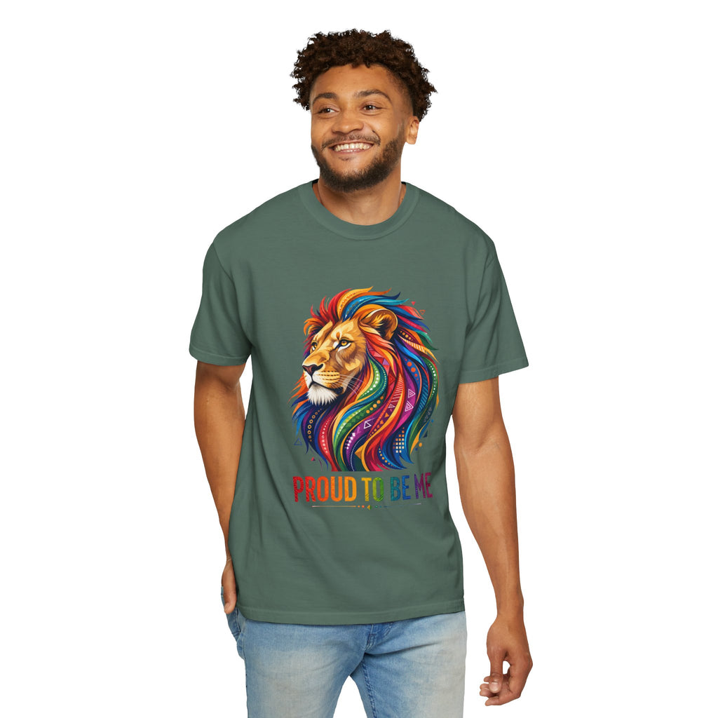 Proud to Be Me Lion T-Shirt — Rainbow Mane Pride Tee