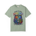 Seeing the World Differently Owl T-Shirt — Colorful Psychedelic Autism Awareness Tee
