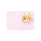 Baby Shower Greeting Card — "Little Princess on her way!" Pink Crown Card (1/10/30/50pcs)