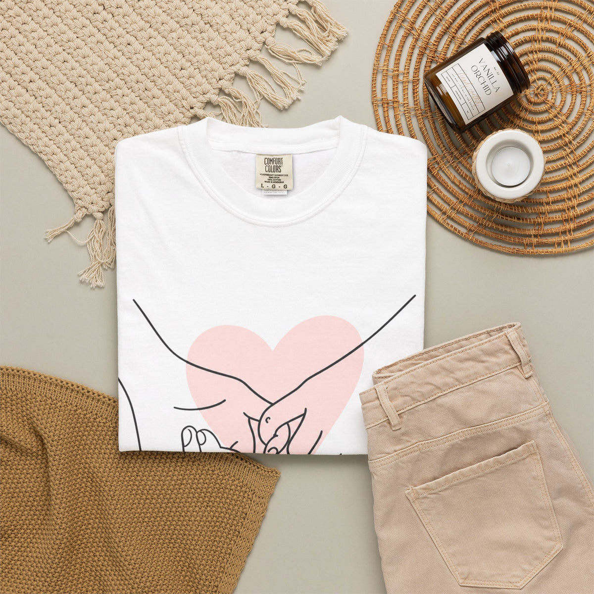 Anniversary Pink Heart T-Shirt — "Happy Anniversary" Couple Pinky Promise Tee