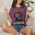 Authentic Is Beautiful Graphic T-Shirt — Pride Rainbow Mind Empowerment Tee
