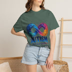 Autism Acceptance T-Shirt — Infinity Puzzle Rainbow Design