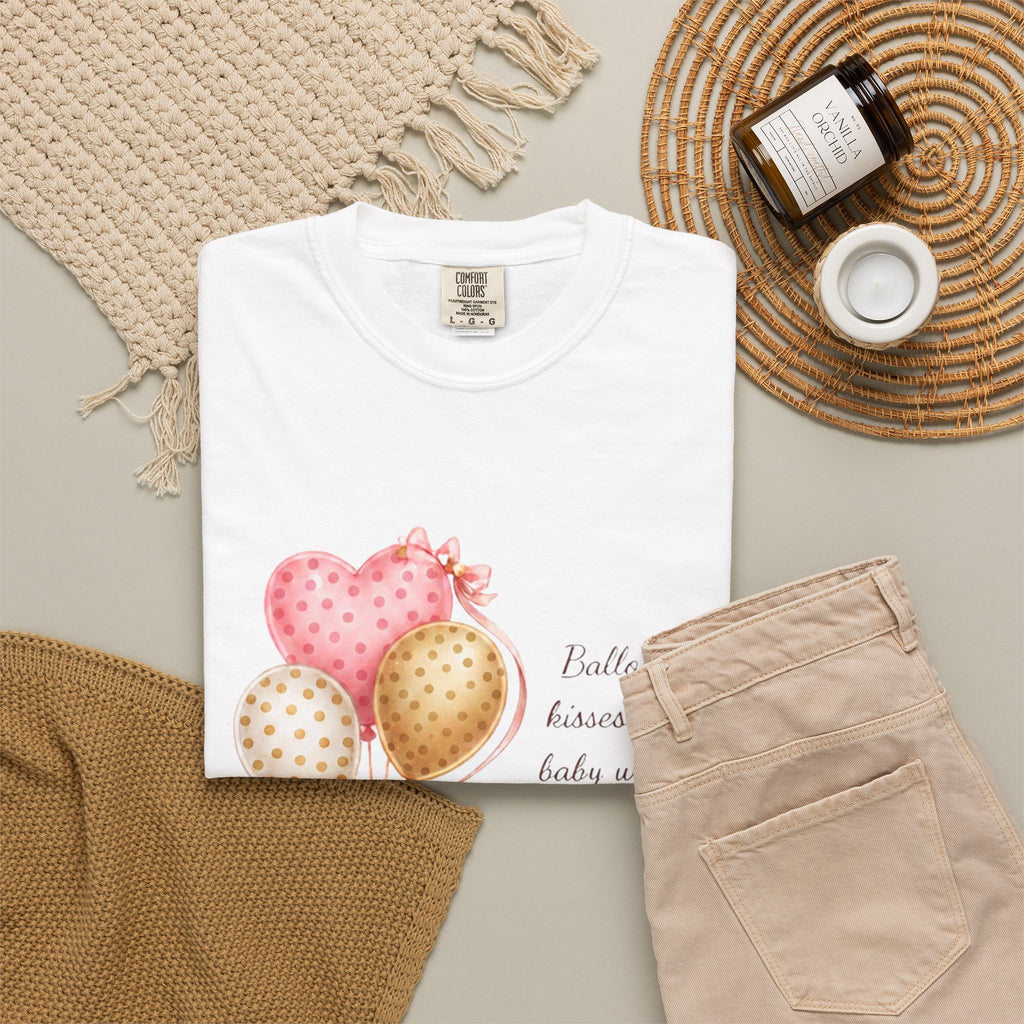 Congratulations Baby Shower T-Shirt — Pink & Gold Balloon Design