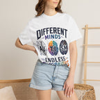 Autism Awareness T-Shirt — "Different Minds, Endless Possibilities"