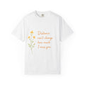 T-Shirt - "Distance Can't Change How Much I Miss You" Floral Comfort Tee
