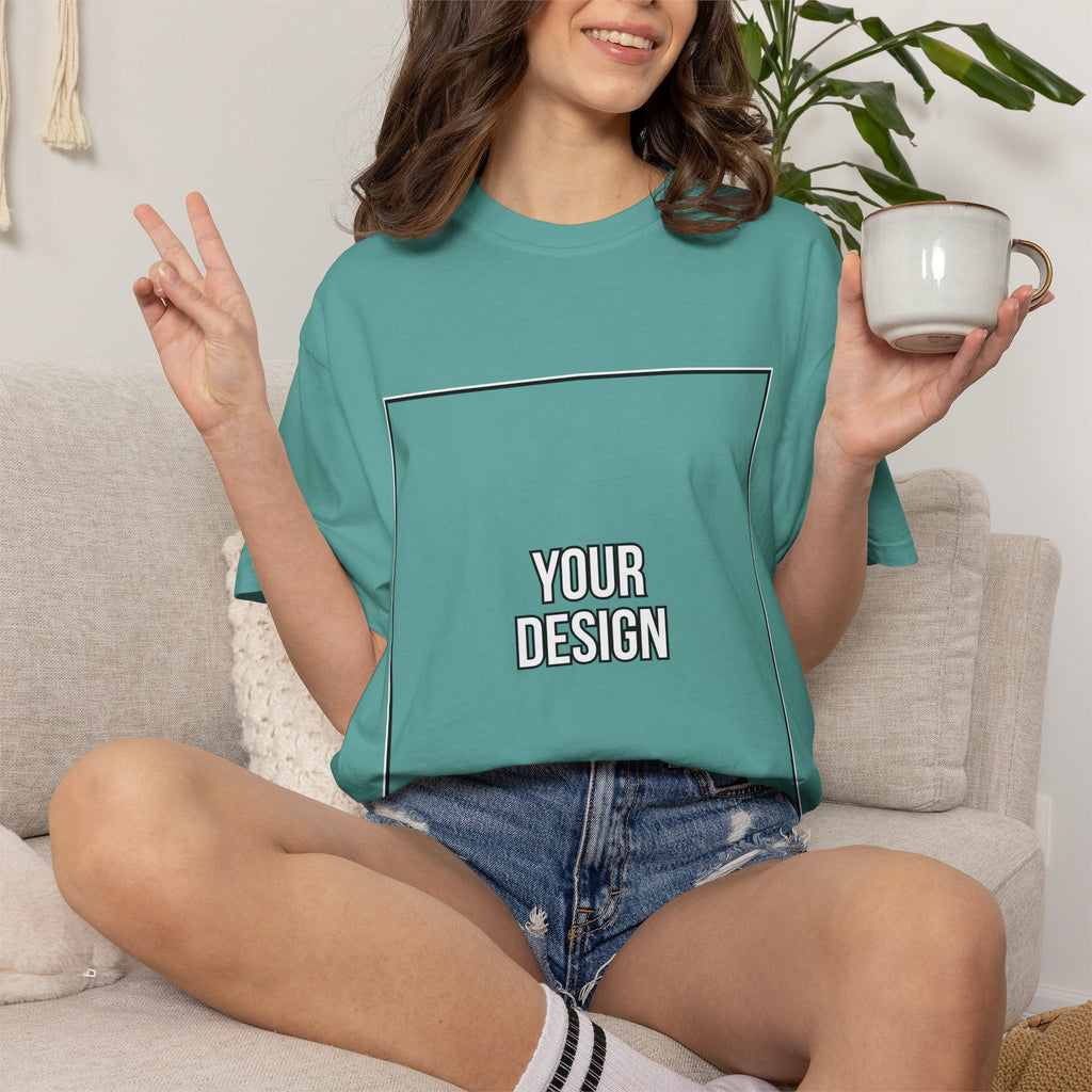 Classic Crewneck T‑Shirt — Custom Front Print Template