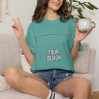 Classic Crewneck T‑Shirt — Custom Front Print Template