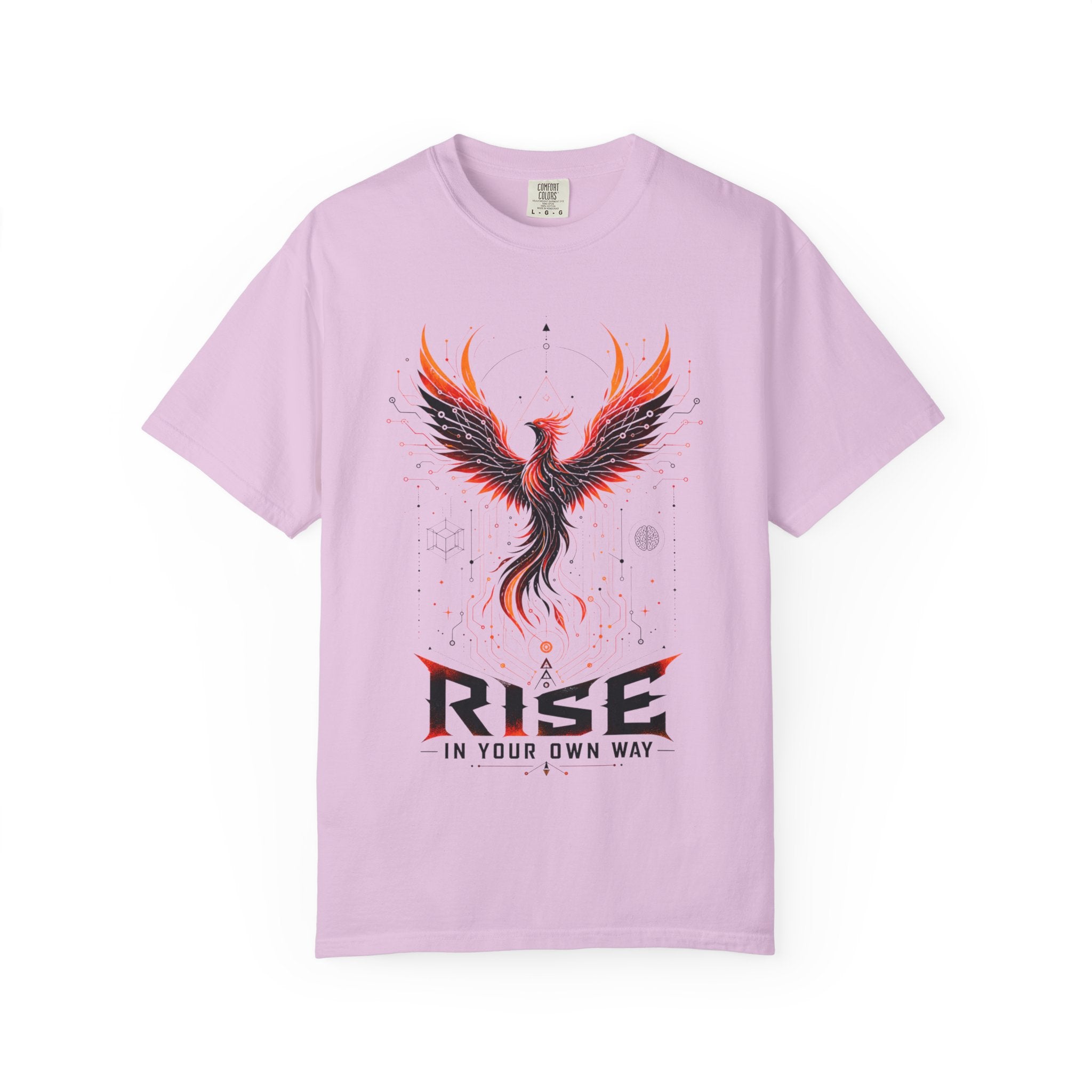Phoenix Rise T-Shirt — "Rise In Your Own Way" Inspirational Graphic Tee