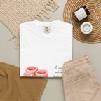 Baby Girl Announcement T-Shirt — "Congratulations! A new adventure begins with a little girl"