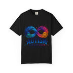 Autism Acceptance T-Shirt — Infinity Puzzle Rainbow Design