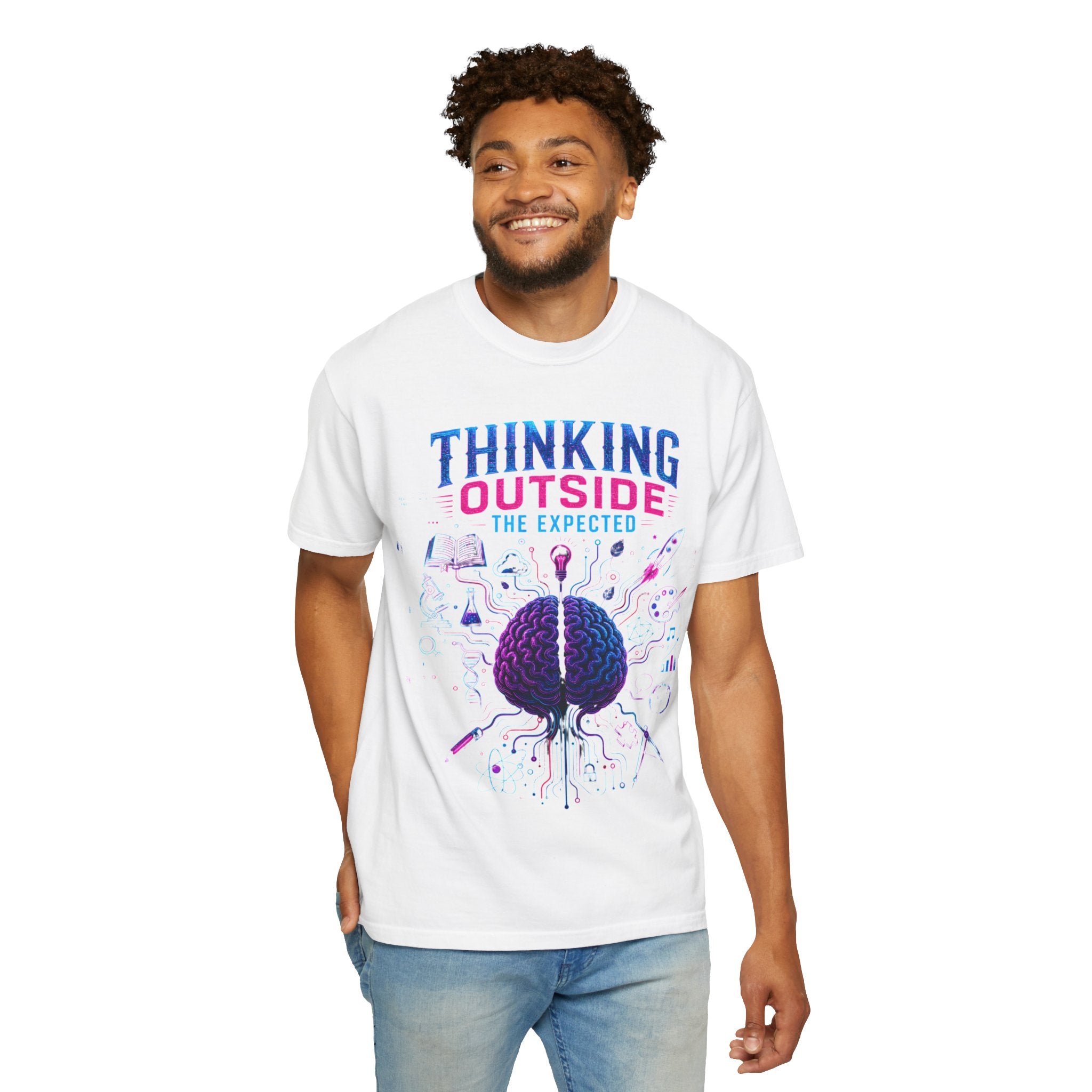 Thinking Outside the Expected T-Shirt — Creative Brain Graphic Tee