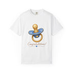 Baby Shower Congratulations T-Shirt — Blue Pacifier Design