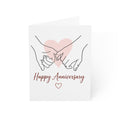 Anniversary Greeting Cards - Pink Heart Pledge Design (Pack of 1, 10, 30, 50)