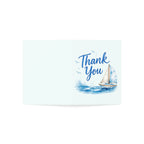 Thank You Nautical Greeting Card — Sailboat Thank You Card (Pack of 1, 10, 30, 50)