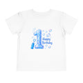 1st Birthday Toddler Tee – Blue Bubble 'Happy Birthday'