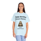 Birthday Cake Personalized T‑Shirt — "Happy Birthday! [Insert Name]" Customizable Tee
