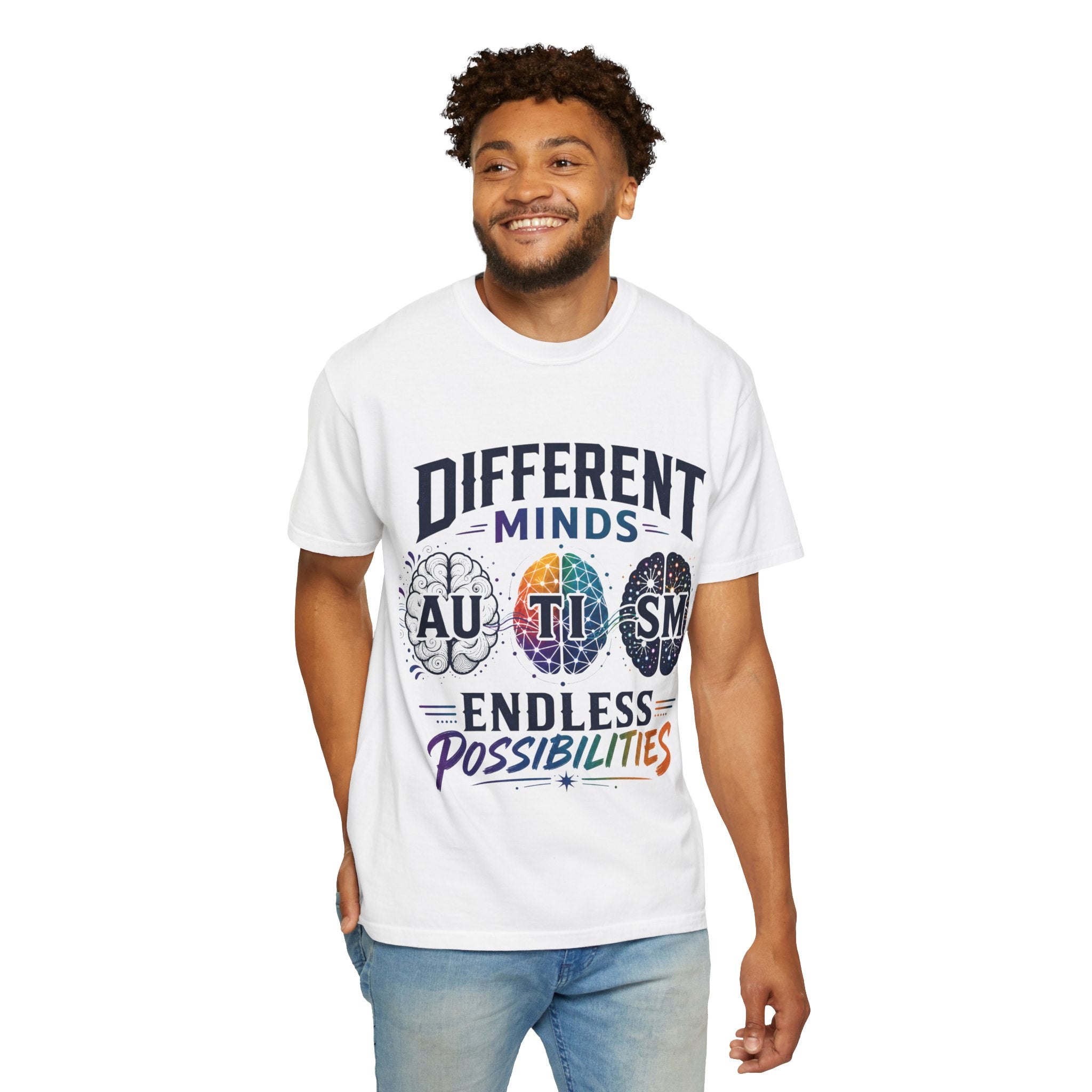 Autism Awareness T-Shirt — "Different Minds, Endless Possibilities"