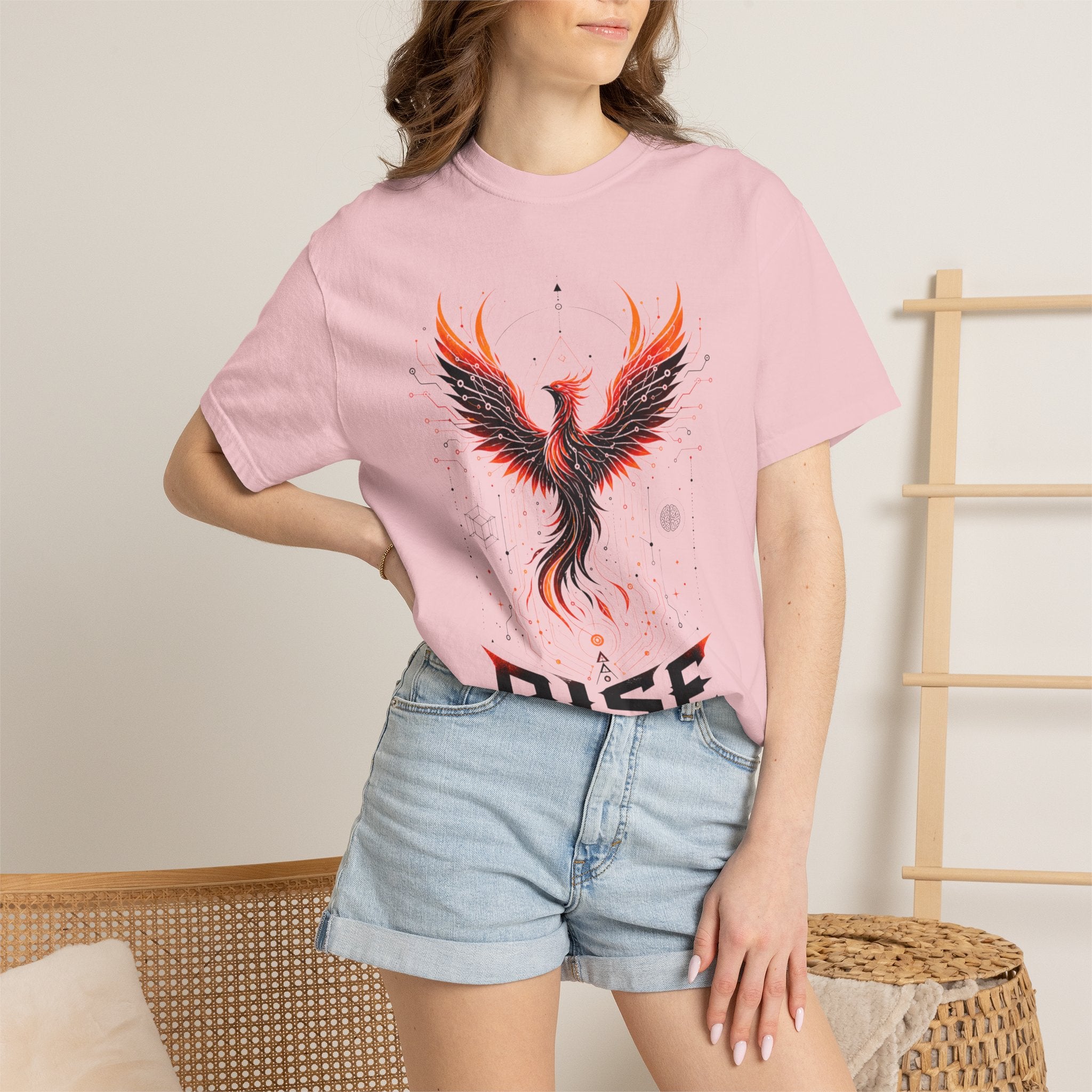 Phoenix Rise T-Shirt — "Rise In Your Own Way" Inspirational Graphic Tee