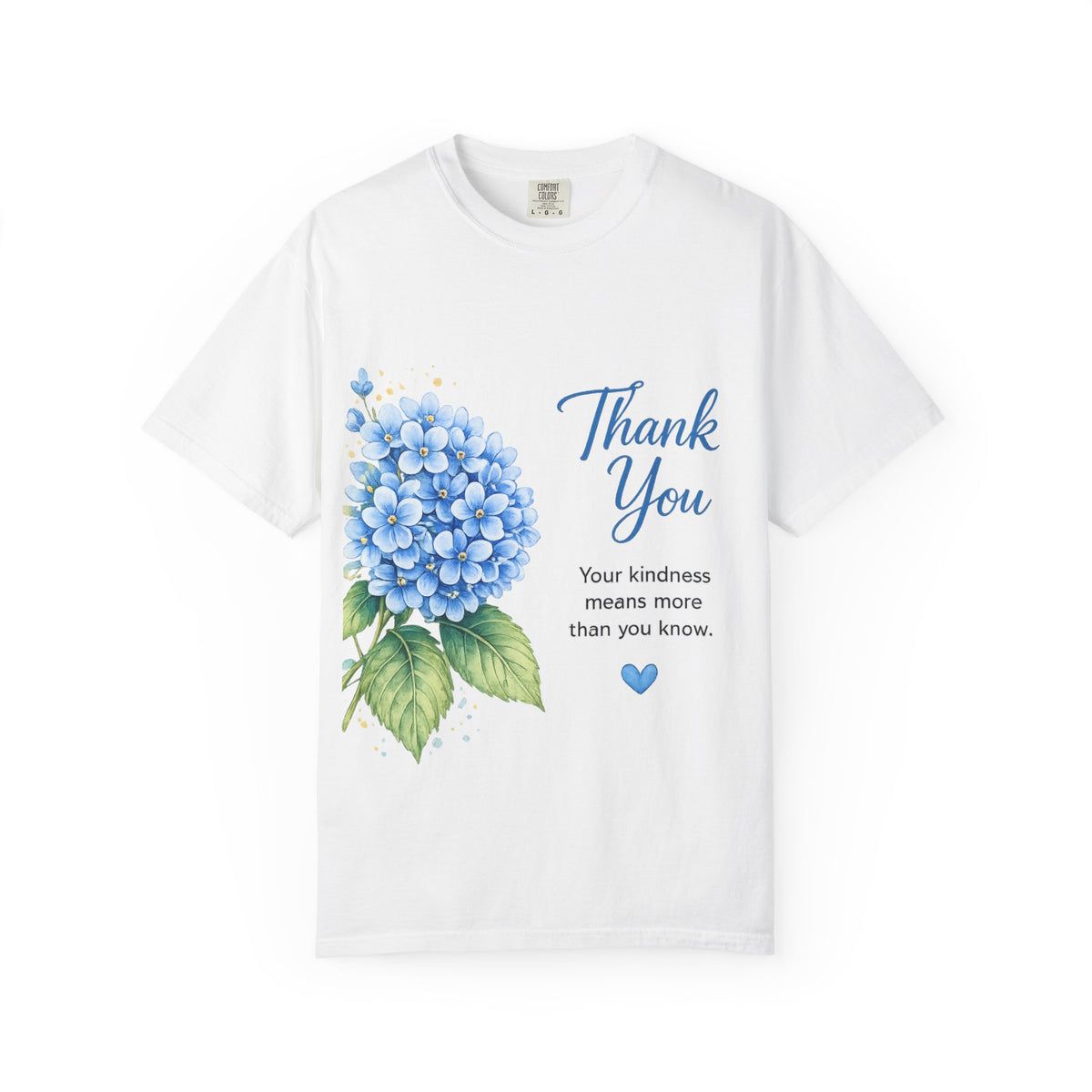Thank You Hydrangea T-Shirt — Appreciation Floral Tee