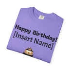 Birthday Cake Personalized T‑Shirt — "Happy Birthday! [Insert Name]" Customizable Tee