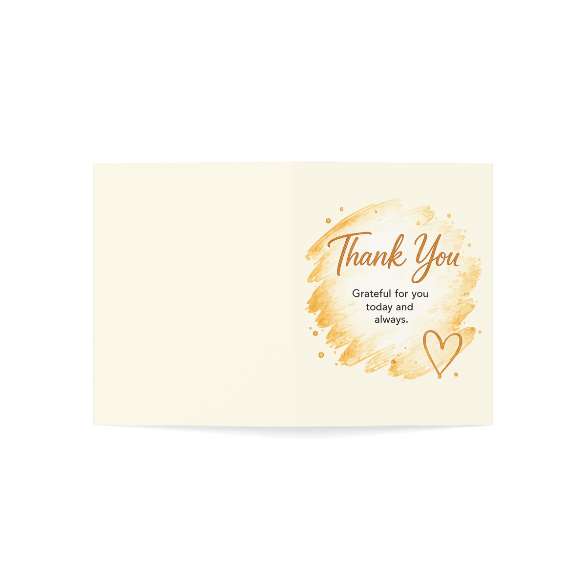 Thank You Greeting Card — Grateful For You Note Cards (Single or Multi-Pack)