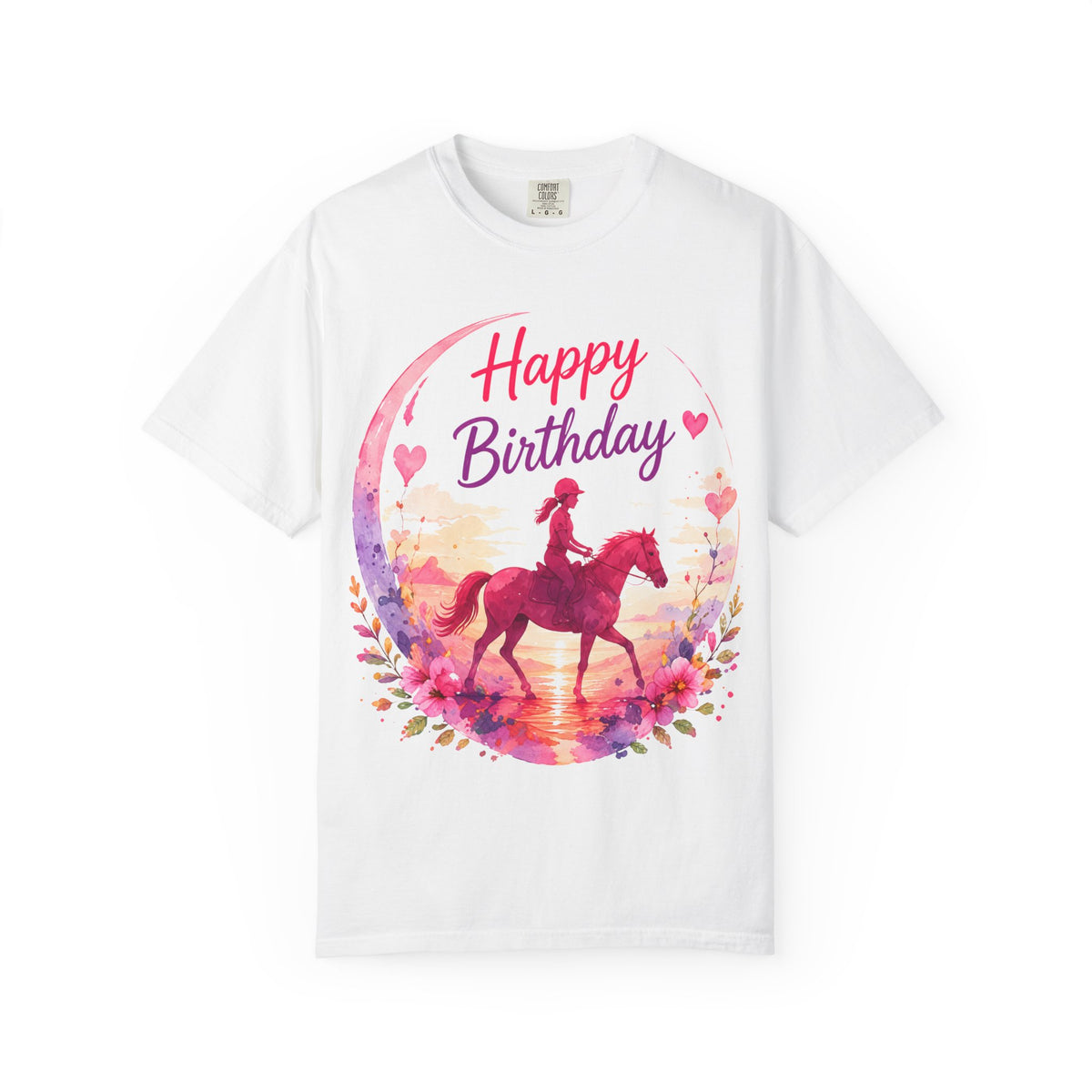 Birthday Horse Adult T-Shirt — Happy Birthday Equestrian Tee