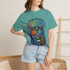 Seeing the World Differently Owl T-Shirt — Colorful Psychedelic Autism Awareness Tee