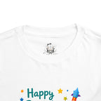 Happy Birthday Artist Toddler Tee – Paint Palette & Brushes Birthday Shirt