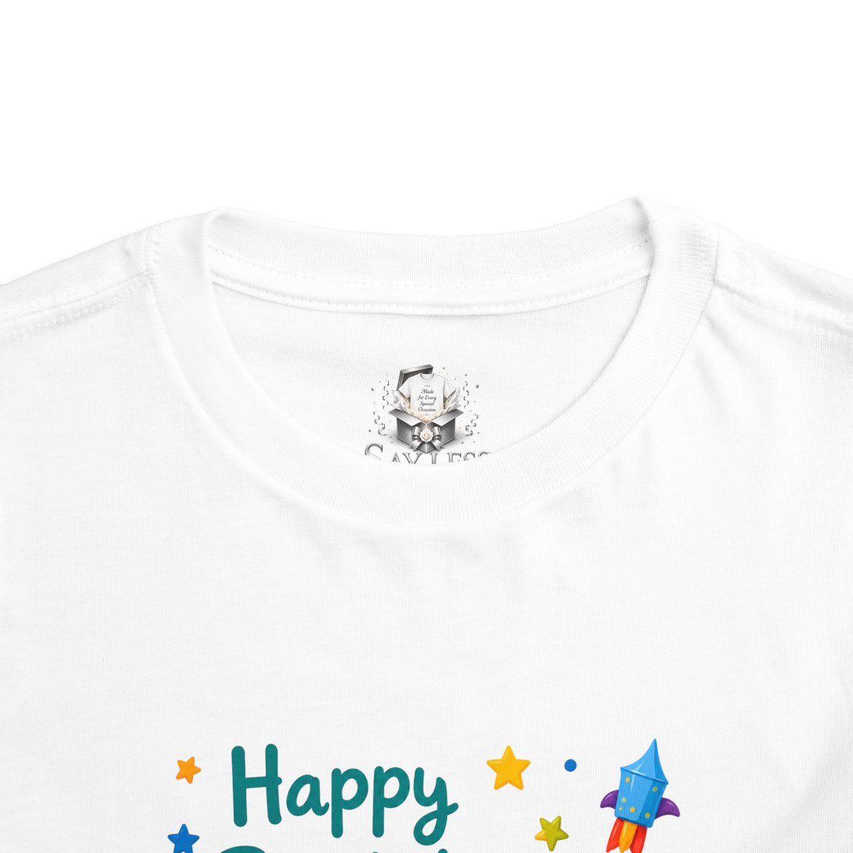 Happy Birthday Artist Toddler Tee – Paint Palette & Brushes Birthday Shirt