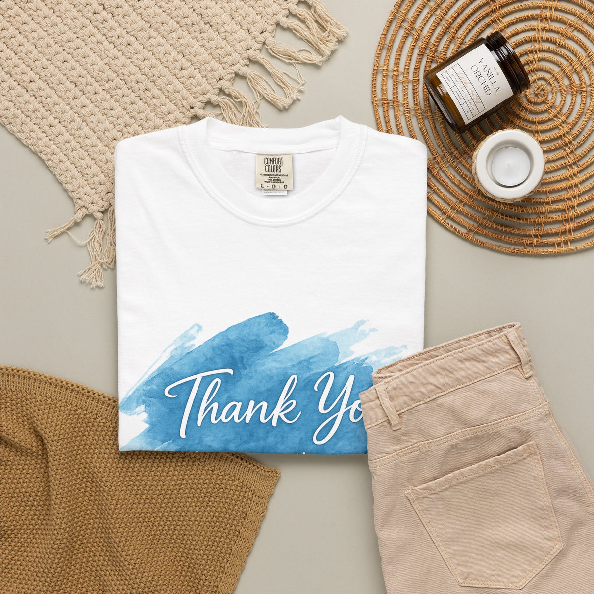 Thank You Watercolor Tee — Appreciation Graphic T-Shirt