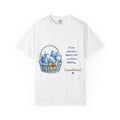 Baby Boy Congratulations T-Shirt — "A new adventure begins with a precious little boy"