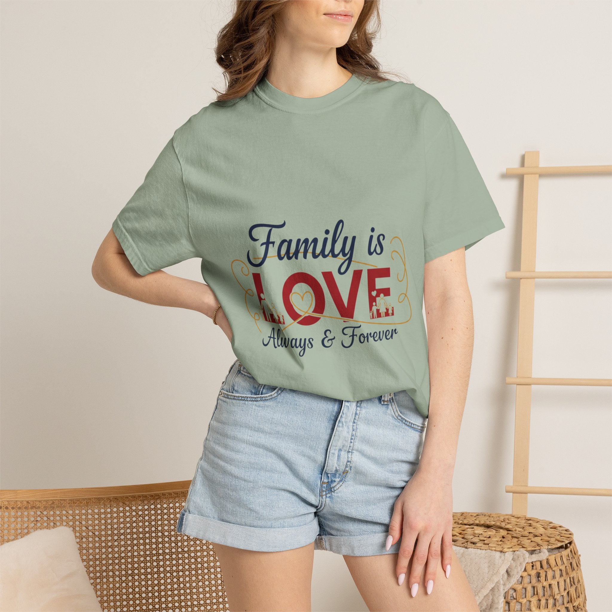 Family Is Love T-Shirt – "Family is Love Always & Forever" Graphic Tee
