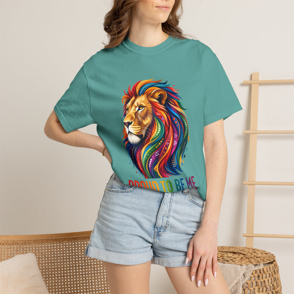Proud to Be Me Lion T-Shirt — Rainbow Mane Pride Tee