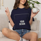 Classic Crewneck T‑Shirt — Custom Front Print Template