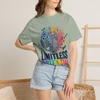 Limitless Potential T-Shirt — Inspirational Brain & Rainbow Design