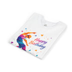 Happy Birthday Kids T-Shirt — Colorful Street Dancer Graphic Tee for Youth