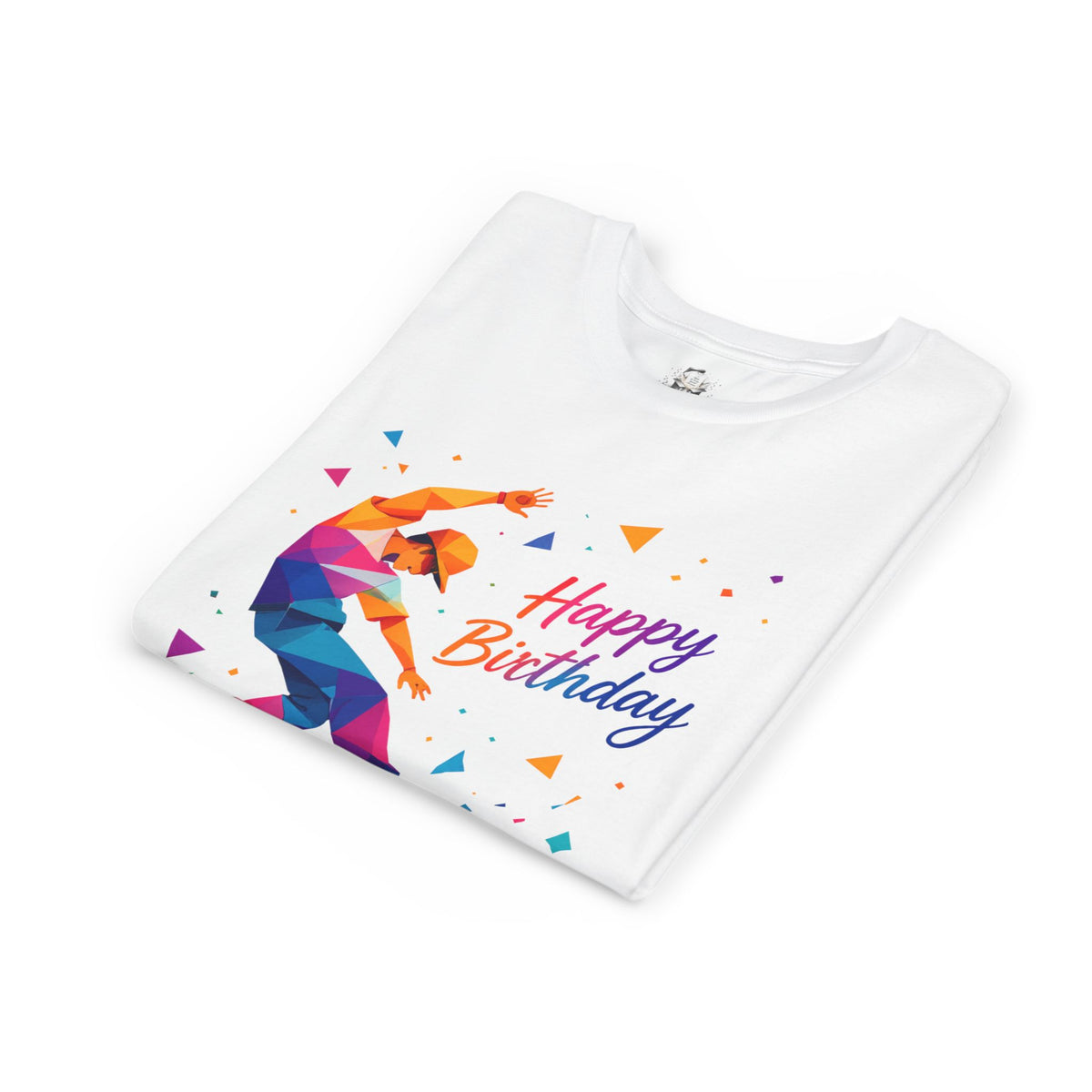 Happy Birthday Kids T-Shirt — Colorful Street Dancer Graphic Tee for Youth